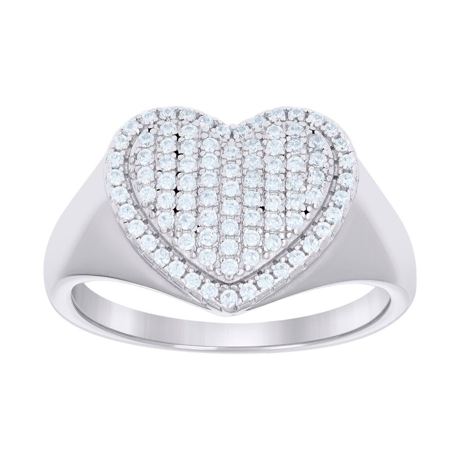 925 Sterling Silver Cz Ring S5-S9
