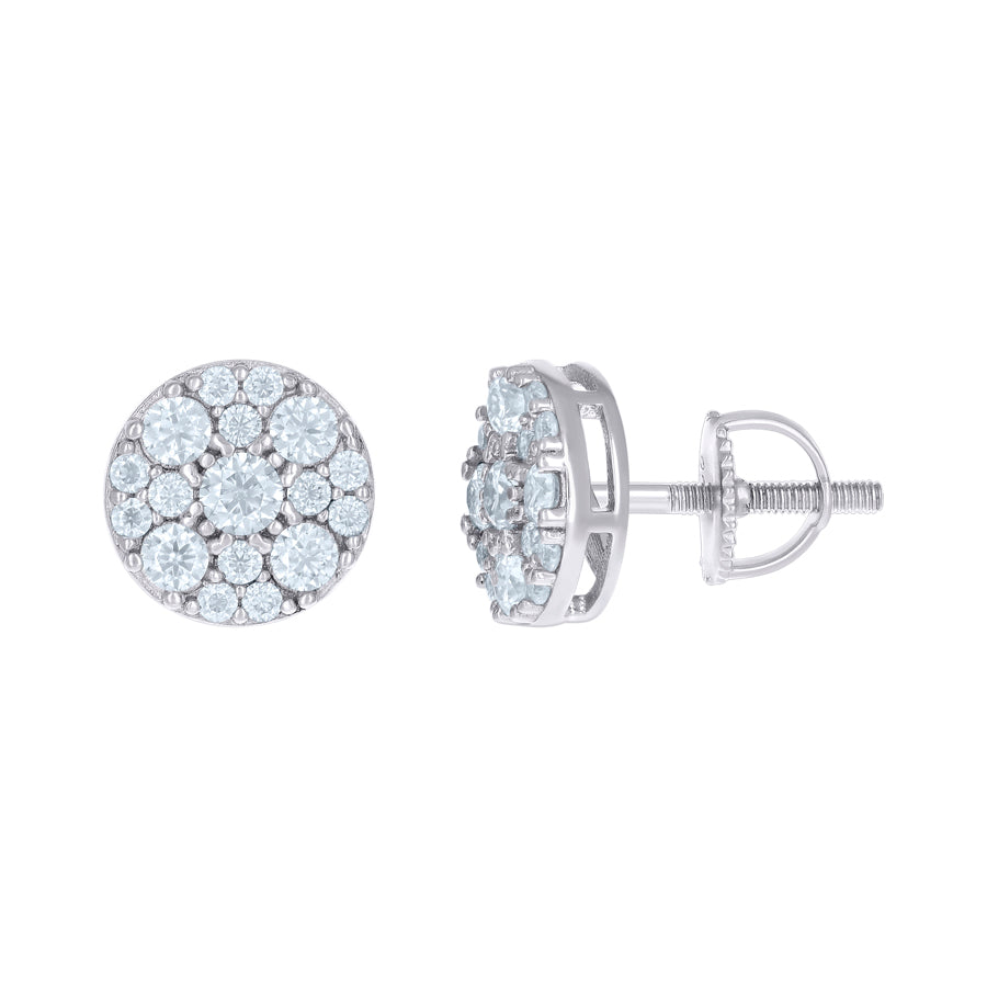 925 Sterling Silver 0.98Ct Moissanite Earrings