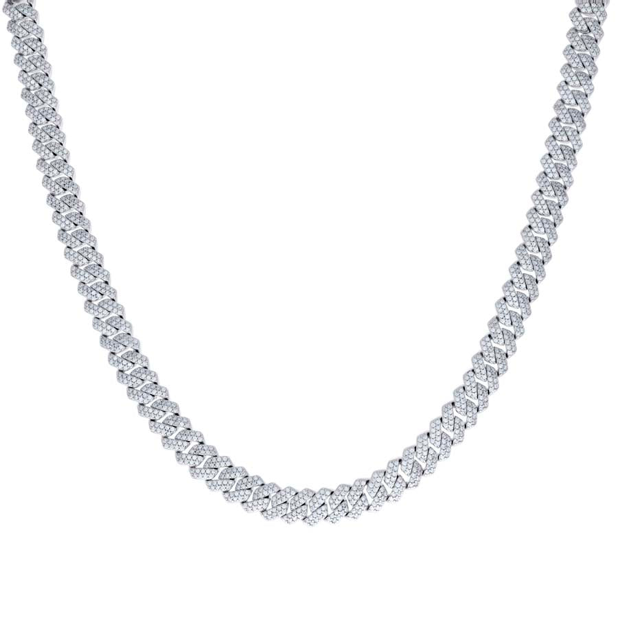 925 Sterling Silver Moissanite Necklace 8mm