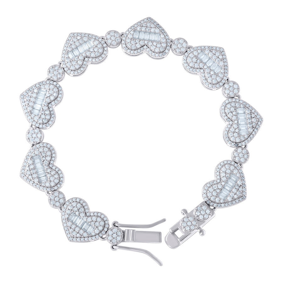 925 Sterling Silver R:3.36Ctw, B:2.38Ctw Moissanit