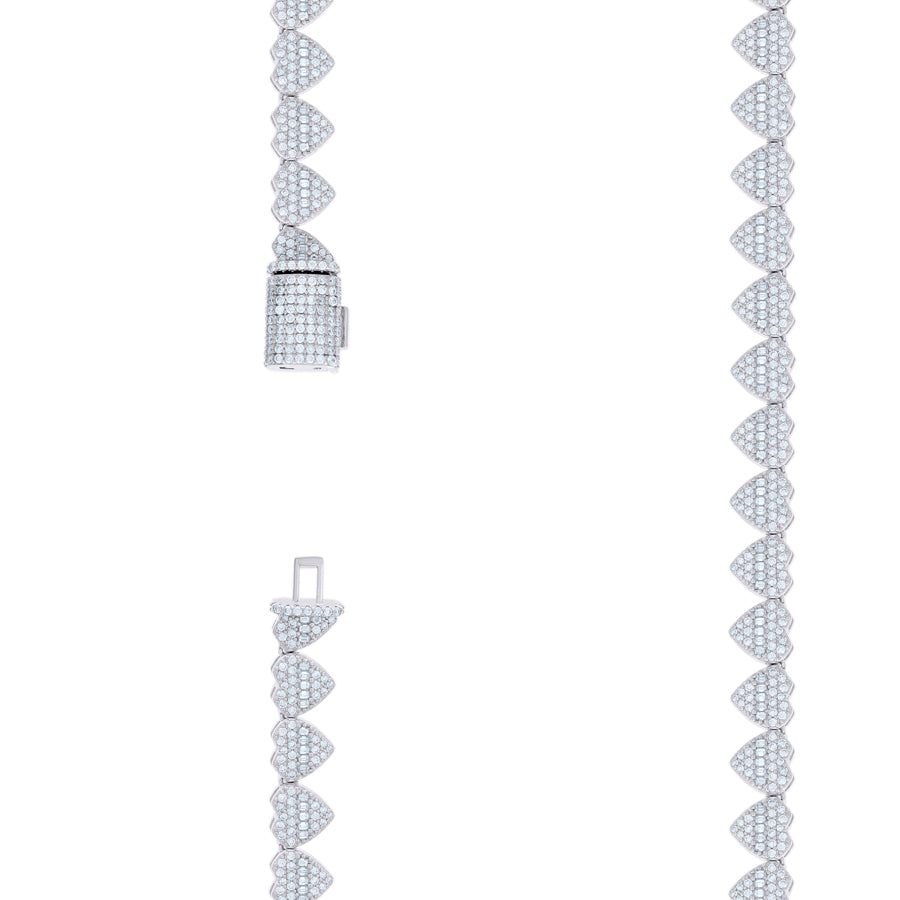 925 Sterling Silver R:2.60Ctw, B:1.91Ctw Moissanit