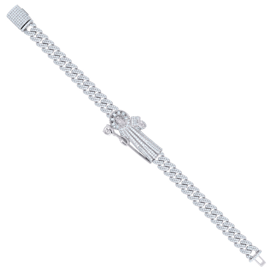 925 Sterling Silver R:5.85Ctw, B:0.45Ctw Moissanit