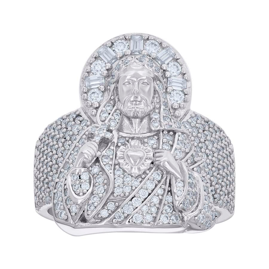 925 Sterling Silver R:1.82 , B:0.28Ctw Moissanite Ring S9-S12