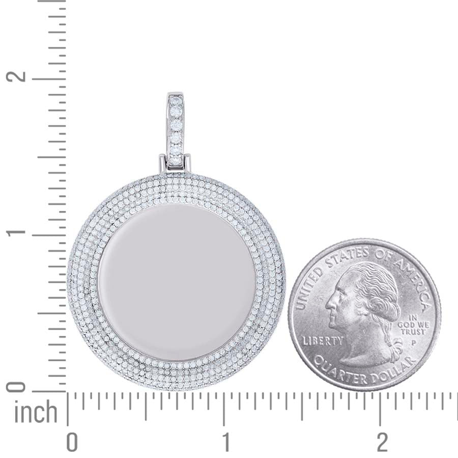 925 Sterling Silver Moissanite Pendant