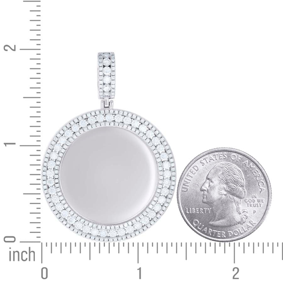 925 Sterling Silver Moissanite Pendant