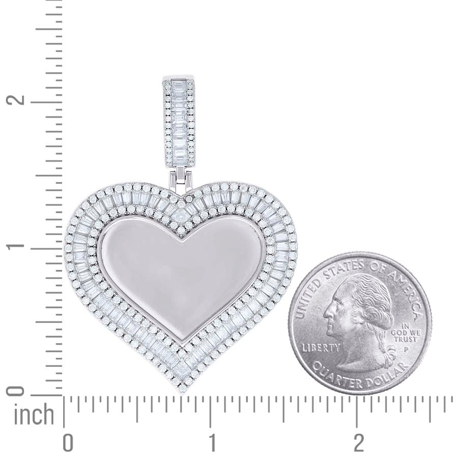 925 Sterling Silver Moissanite Pendant