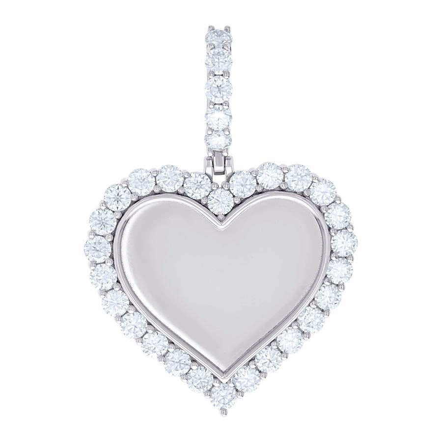 925 Sterling Silver Moissanite Pendant