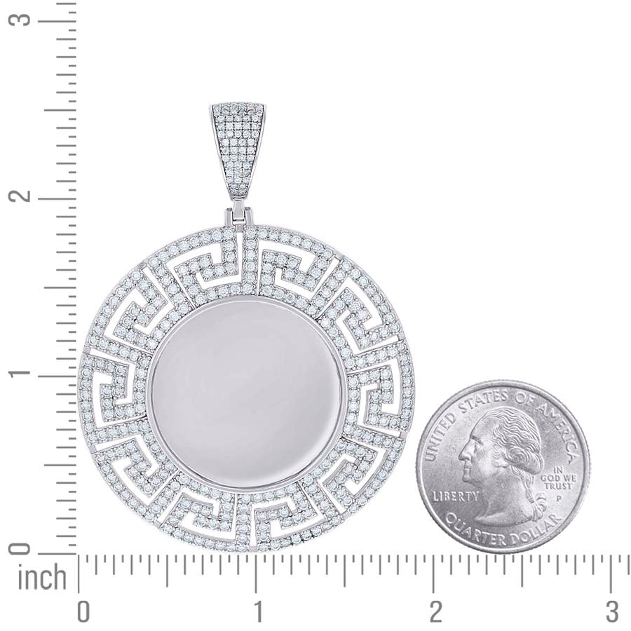 925 Sterling Silver Moissanite Pendant