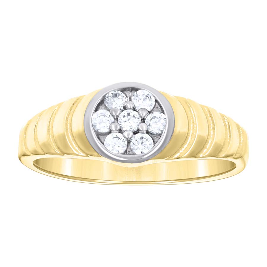 14Kt Gold Cz Baby Ring