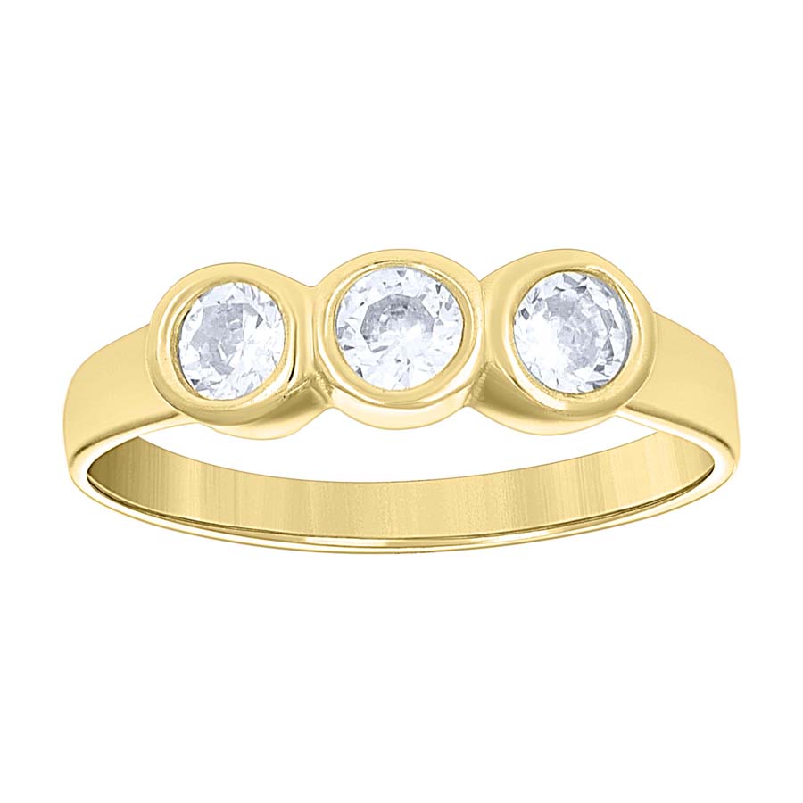 14Kt Gold Cz Baby Ring