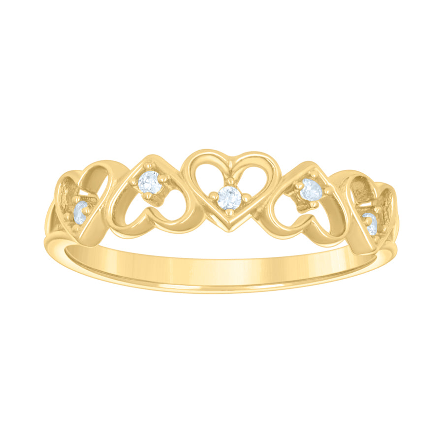 14Kt Gold Cz Ring