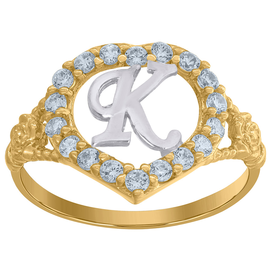 10Kt Initial Ring