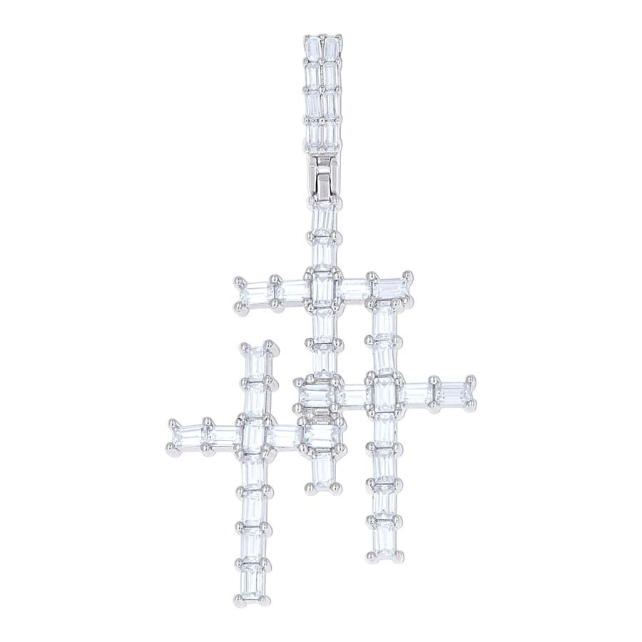 925 Sterling Silver Moissanite Pendant