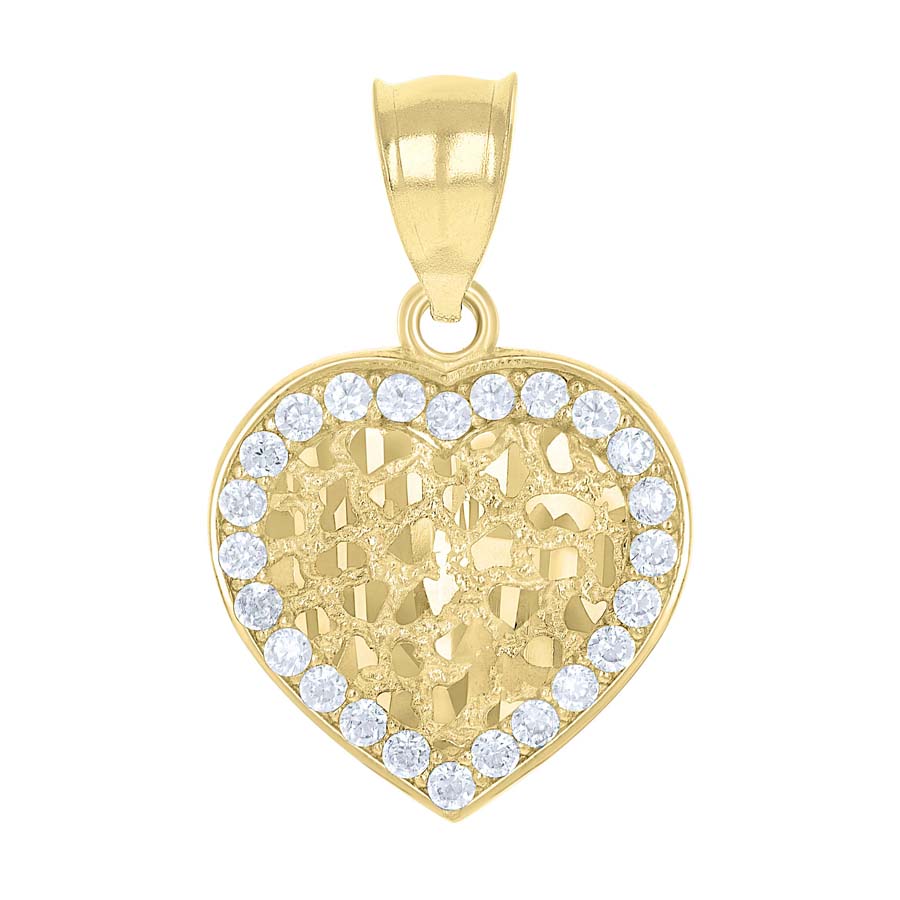 10Kt Gold Cz Pendant