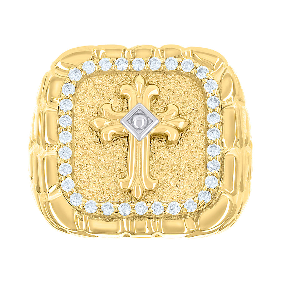 10Kt Gold Cz Ring