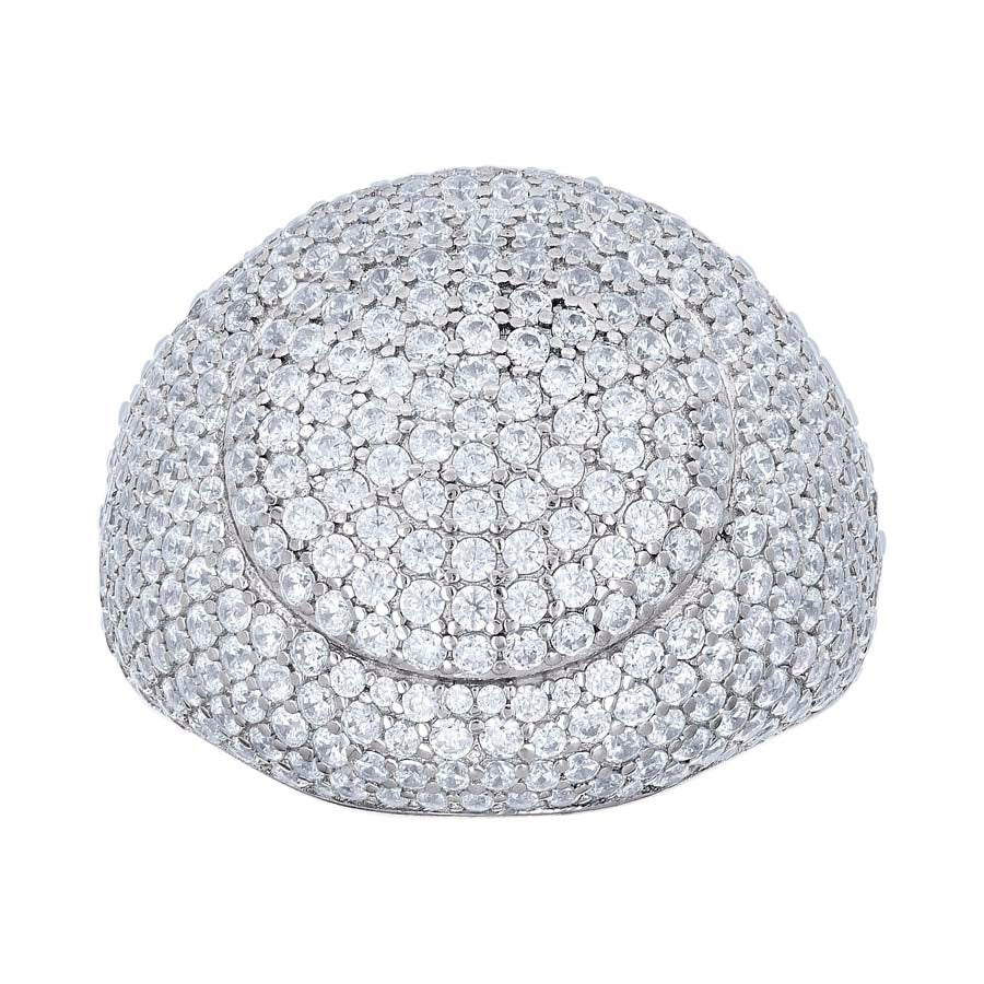 925 Sterling Silver Cz Ring S10-S12