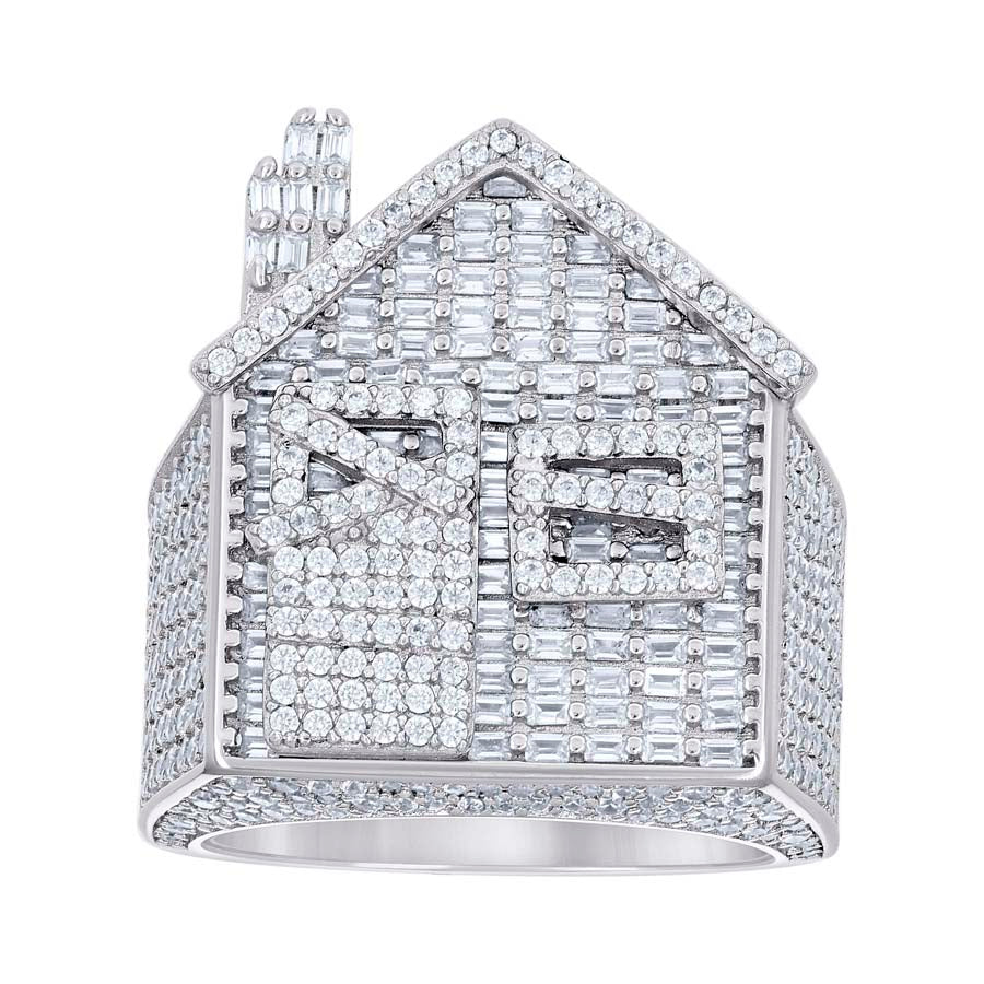 925 Sterling Silver Cz Ring S10-S12