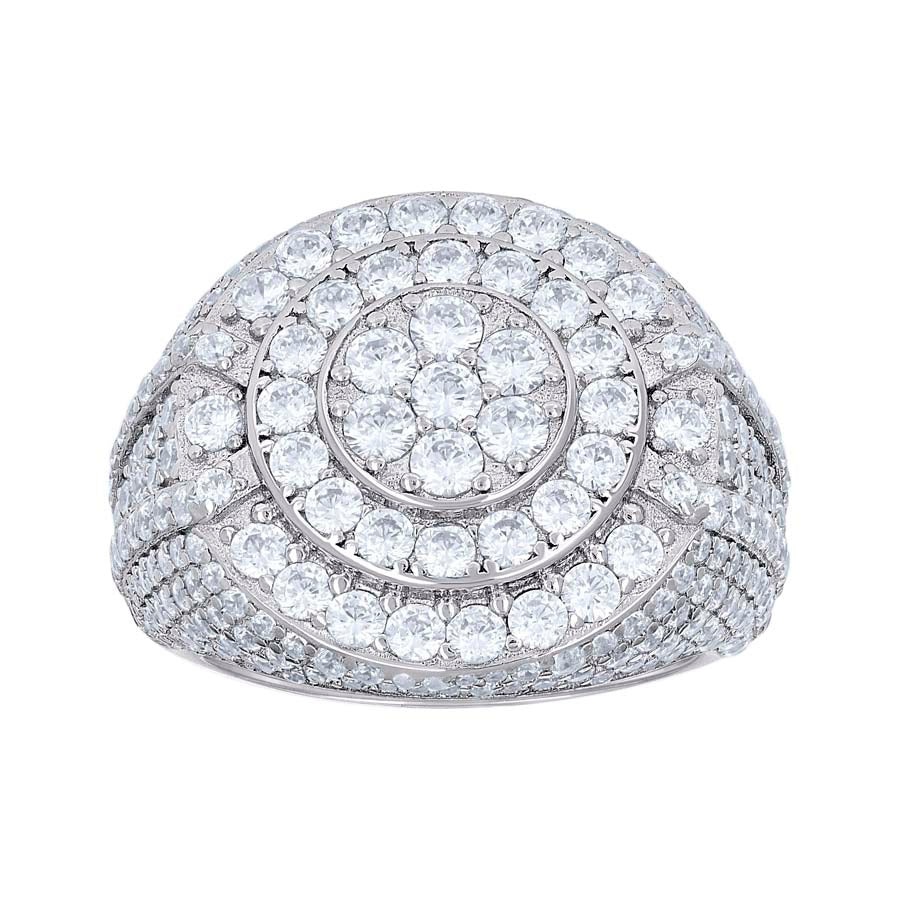 925 Sterling Silver Cz Ring S10-S12
