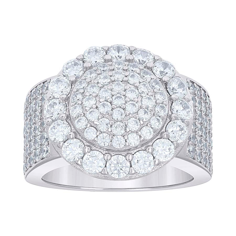 925 Sterling Silver Cz Ring S10-S12