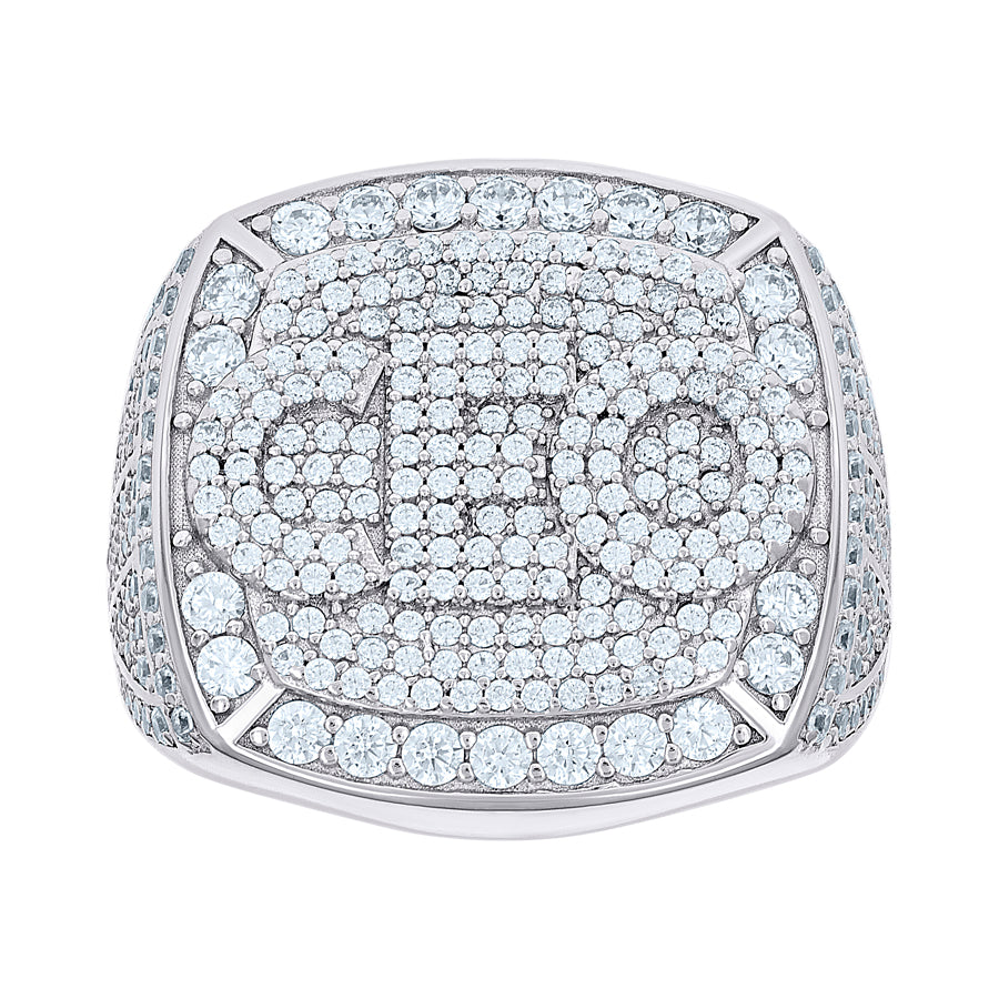 925 Sterling Silver Cz Ring S10-S12