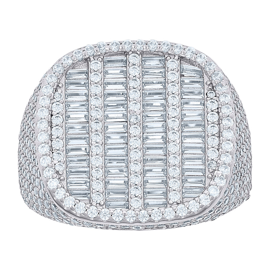 925 Sterling Silver Cz Ring S10-S12