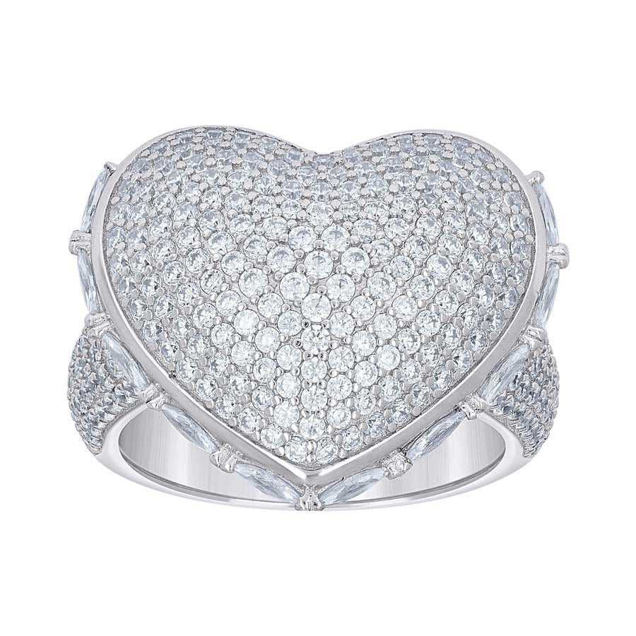 925 Sterling Silver Cz Ring