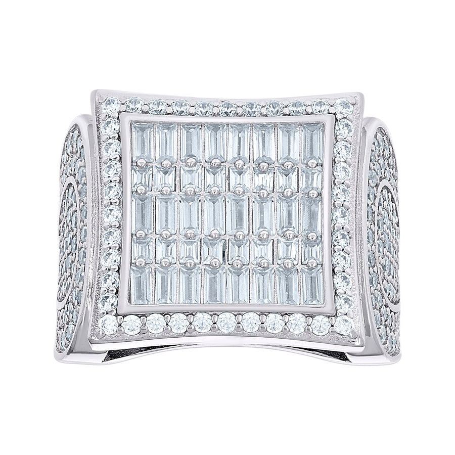 925 Sterling Silver Cz Ring S10-S12