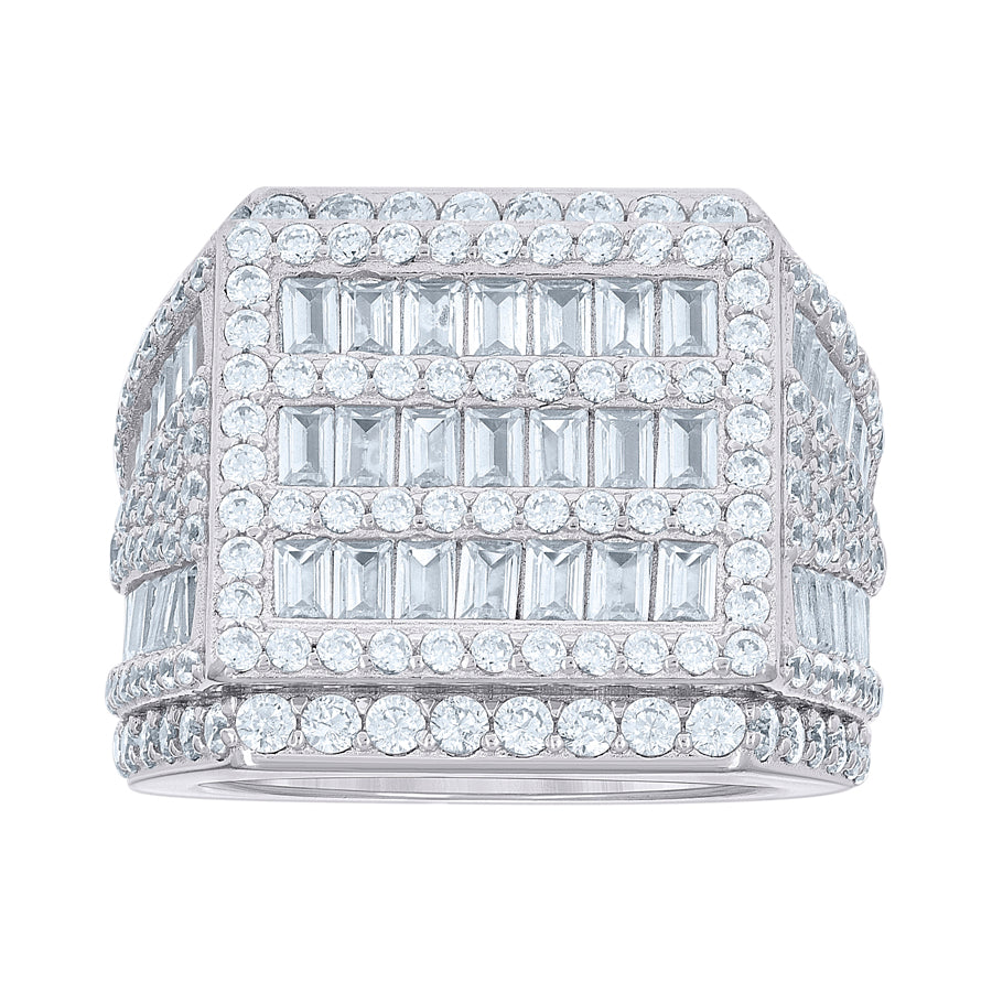 925 Sterling Silver Cz Ring S10-S12