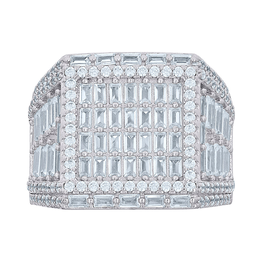 925 Sterling Silver Cz Ring S10-S12