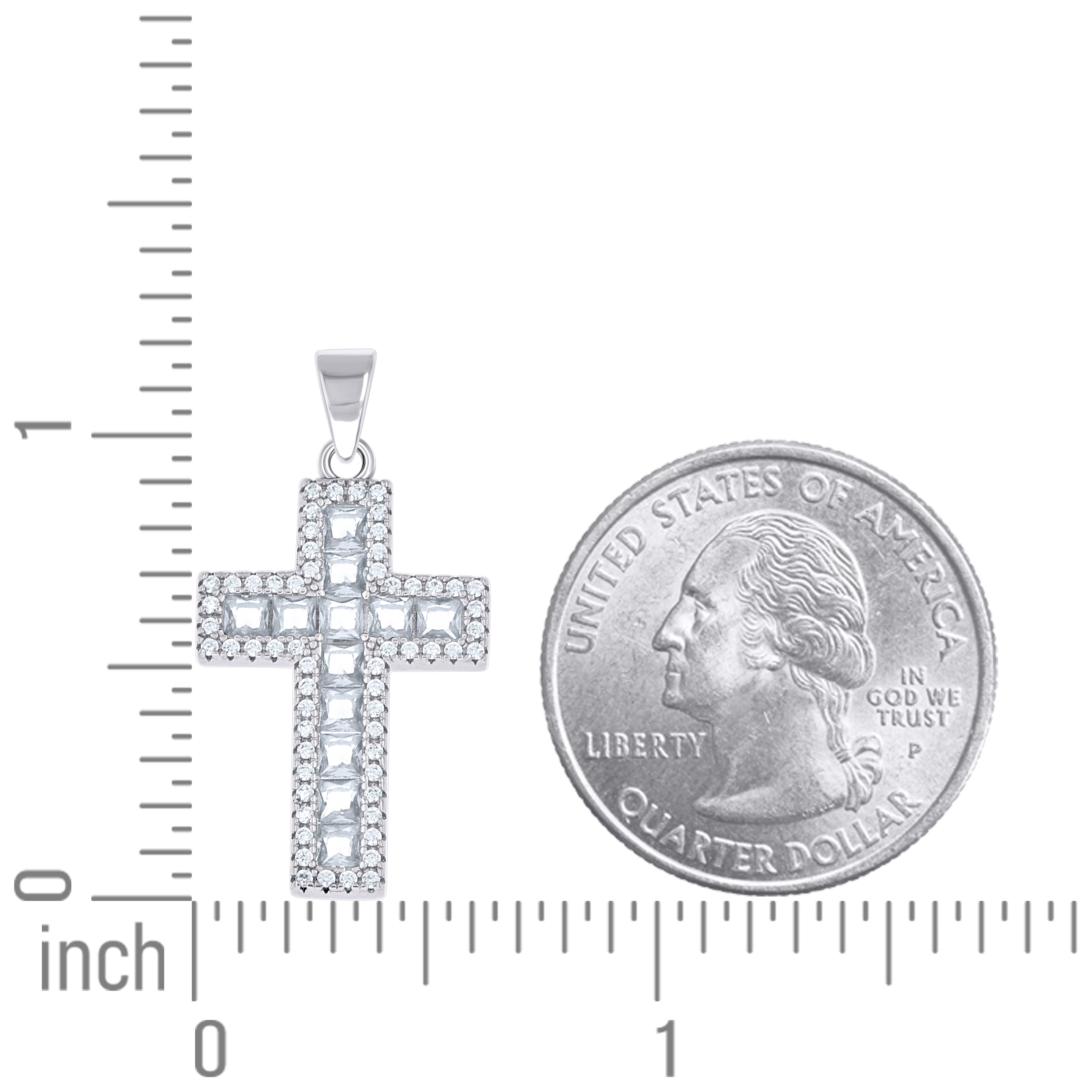 925 Sterling Silver Cz Pendant