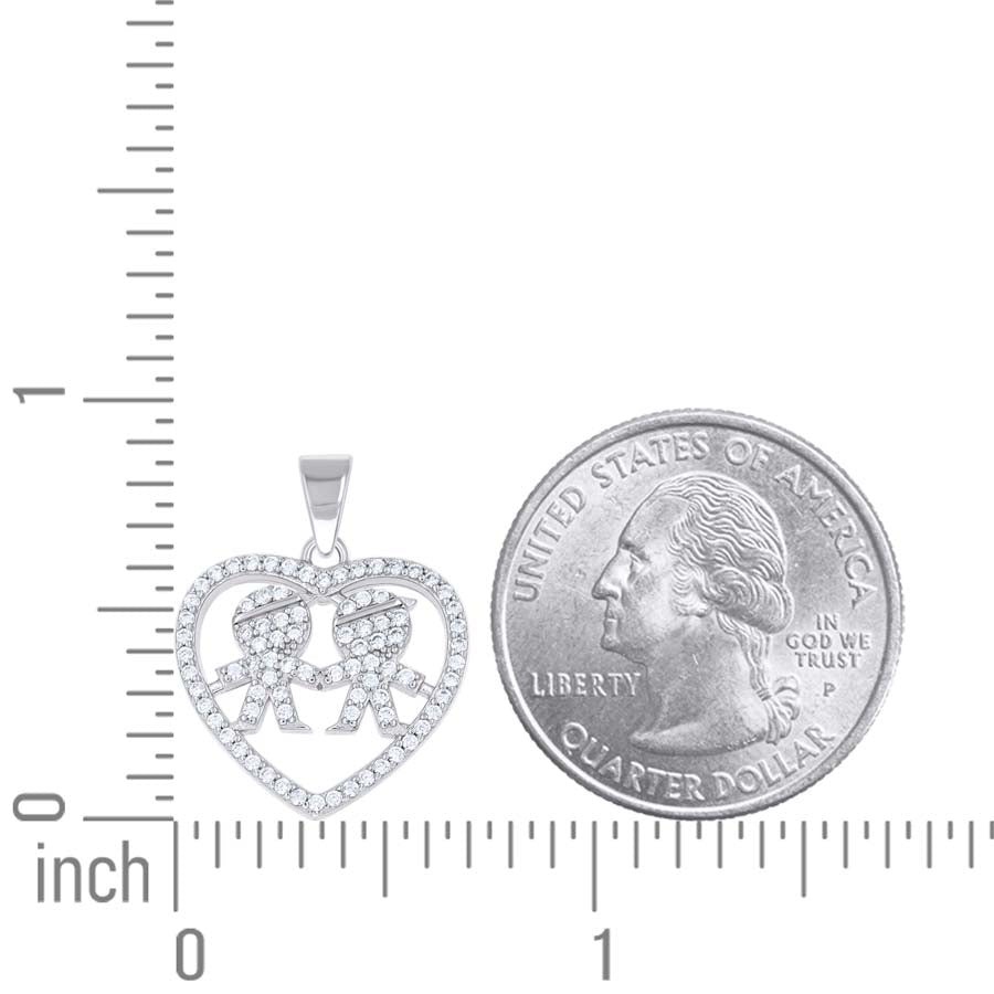 925 Sterling Silver Cz Pendant