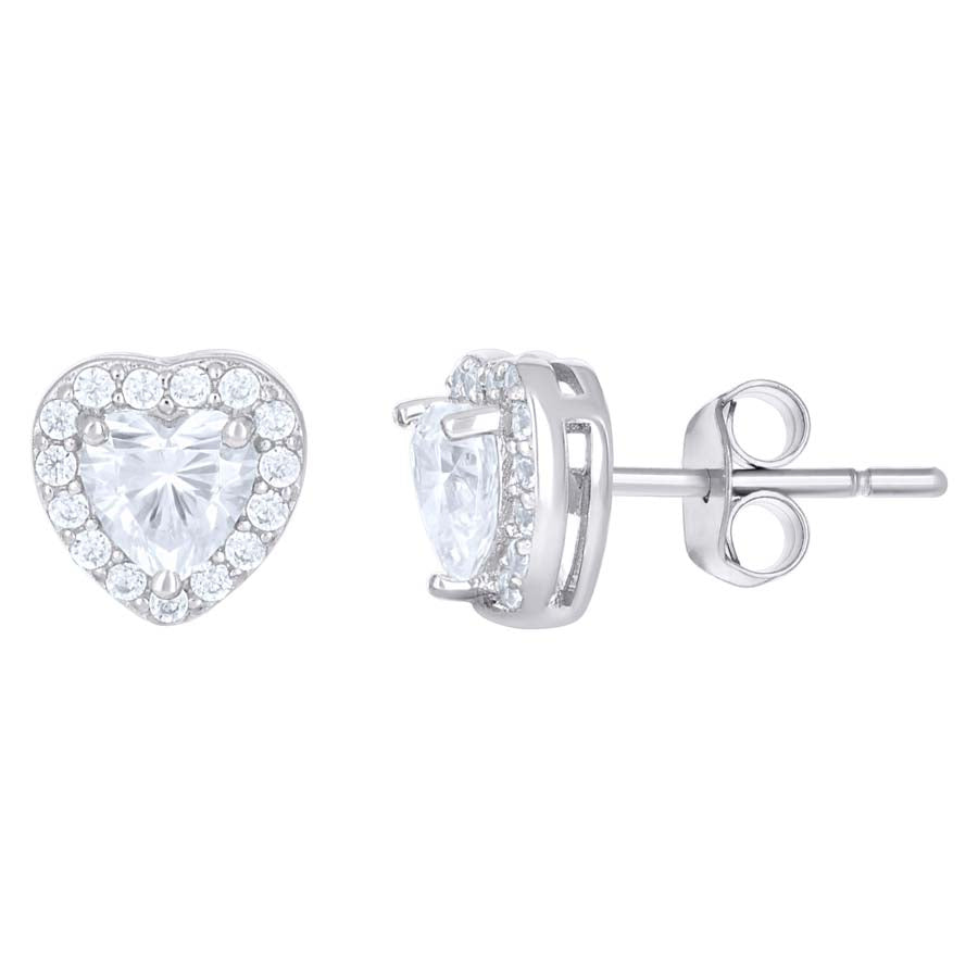 925 Sterling Silver Cz Earring