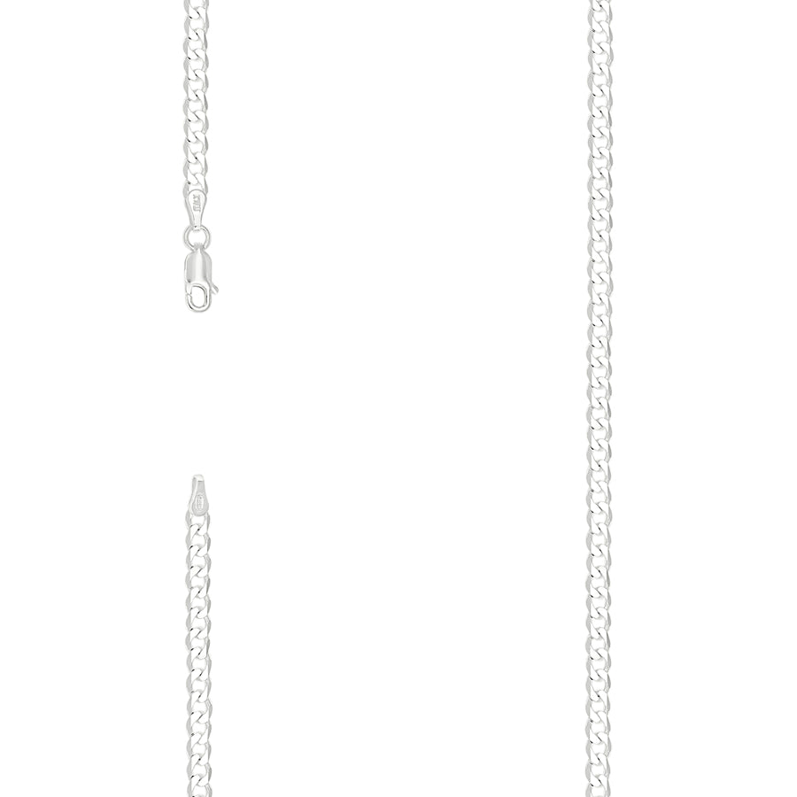 925 Sterling Silver Solid Classic Cuban Chain Silver 100 4mm