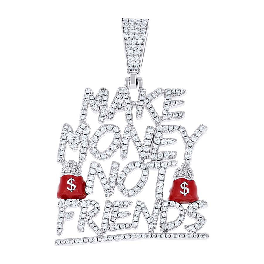 925 Sterling Silver Moissanite Pendant