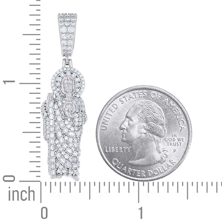 925 Sterling Silver Moissanite Pendant