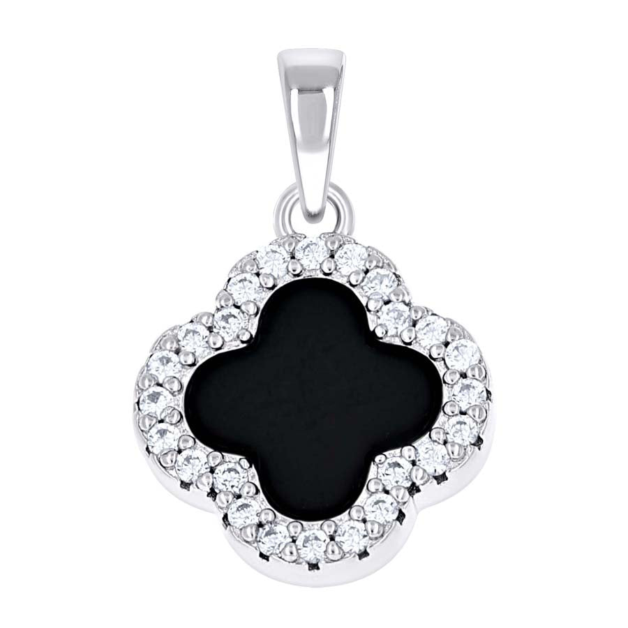 925 Sterling Silver Cz Pendant 13mm
