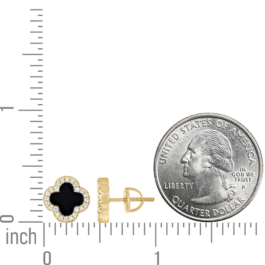 925 Sterling Silver Cz Earring 10mm