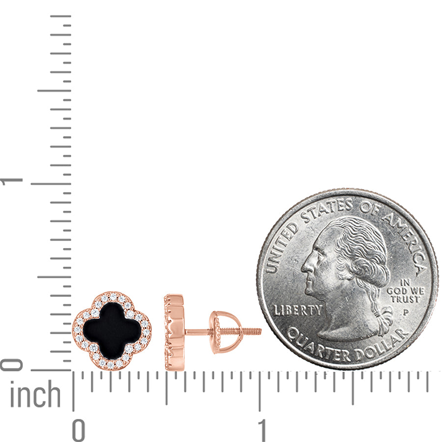 925 Sterling Silver Cz Earring 10mm