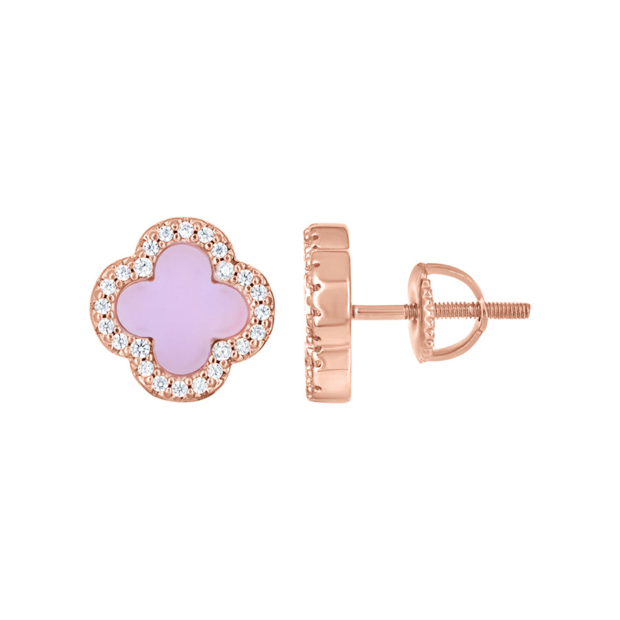 925 Sterling Silver Cz Earring 10mm