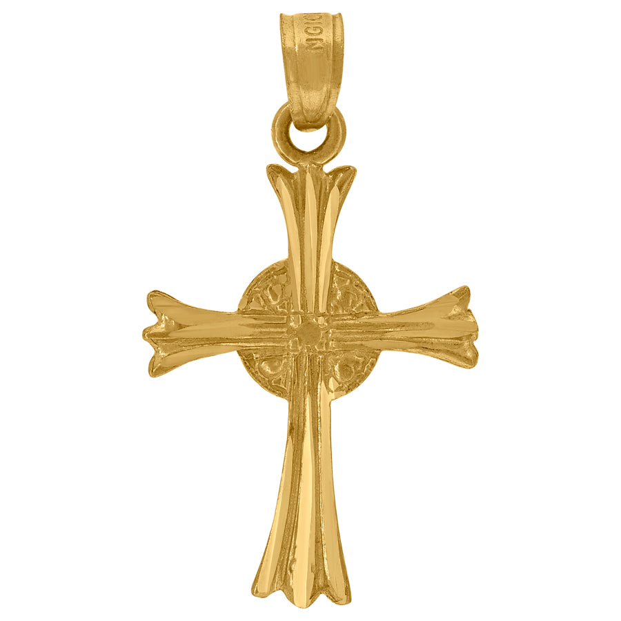 10Kt-Gold Cross Pendant