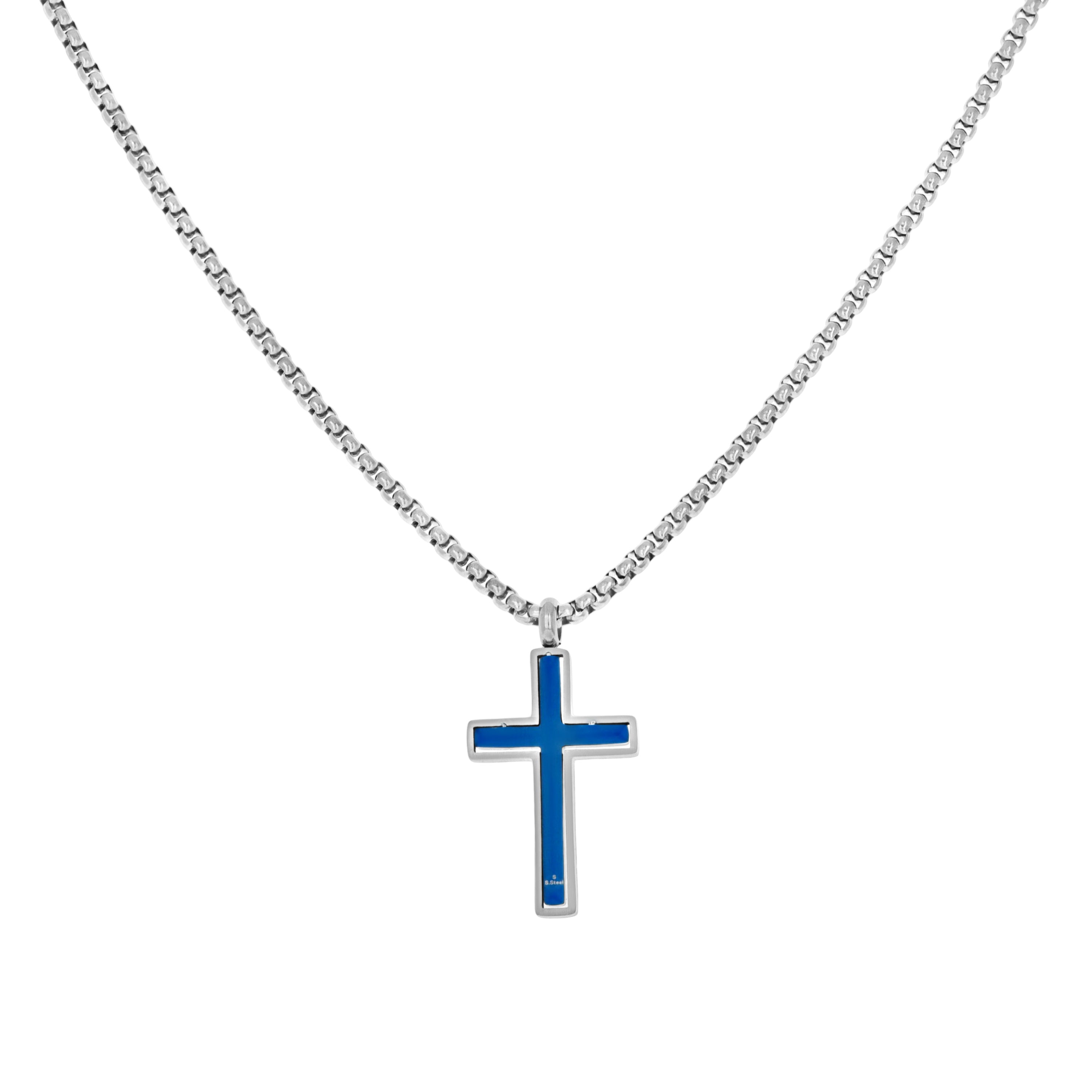 Stainless Steel Pendant With Chain Necklace 20"