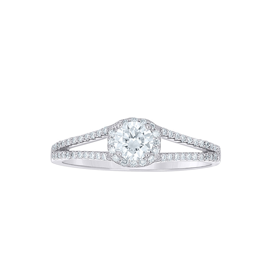 925 Sterling Silver Cz Ring S5-S10