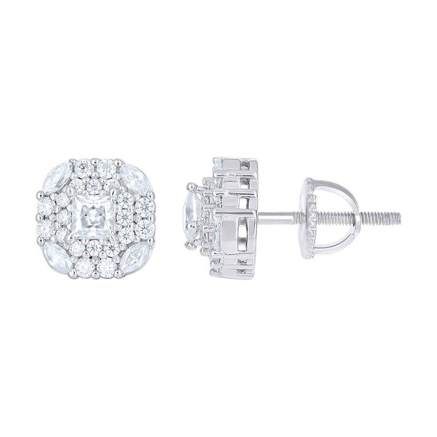 925 Sterling Silver Cz Earrings