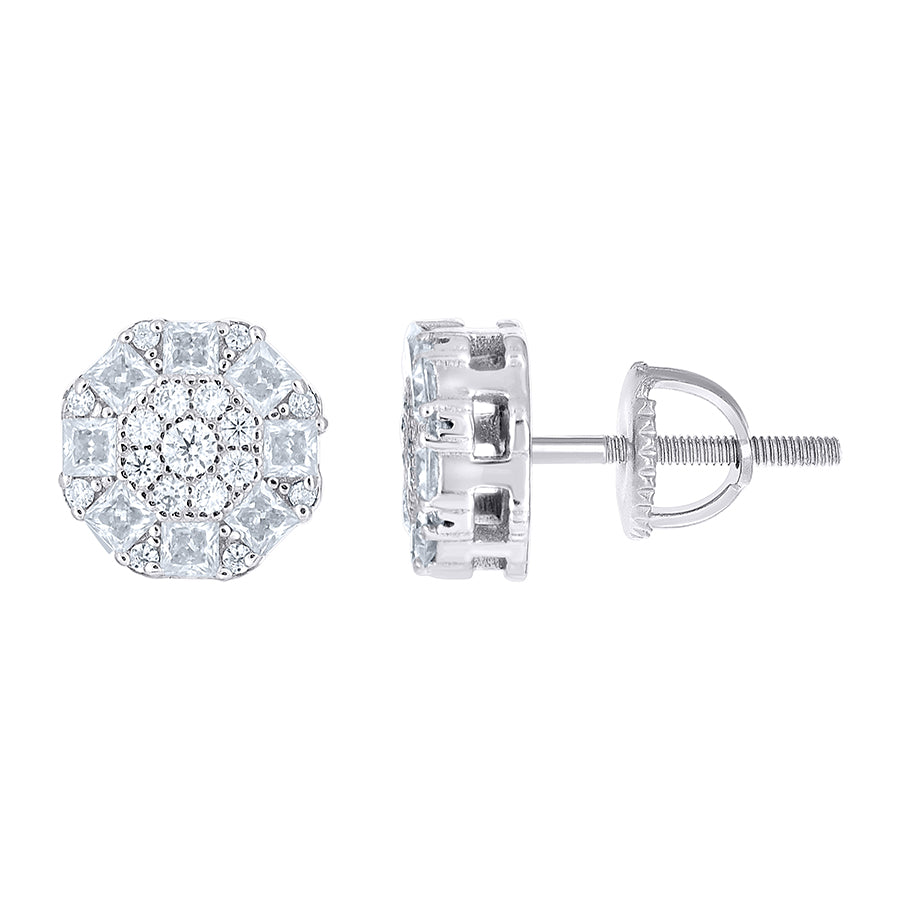 925 Sterling Silver Cz Earrings