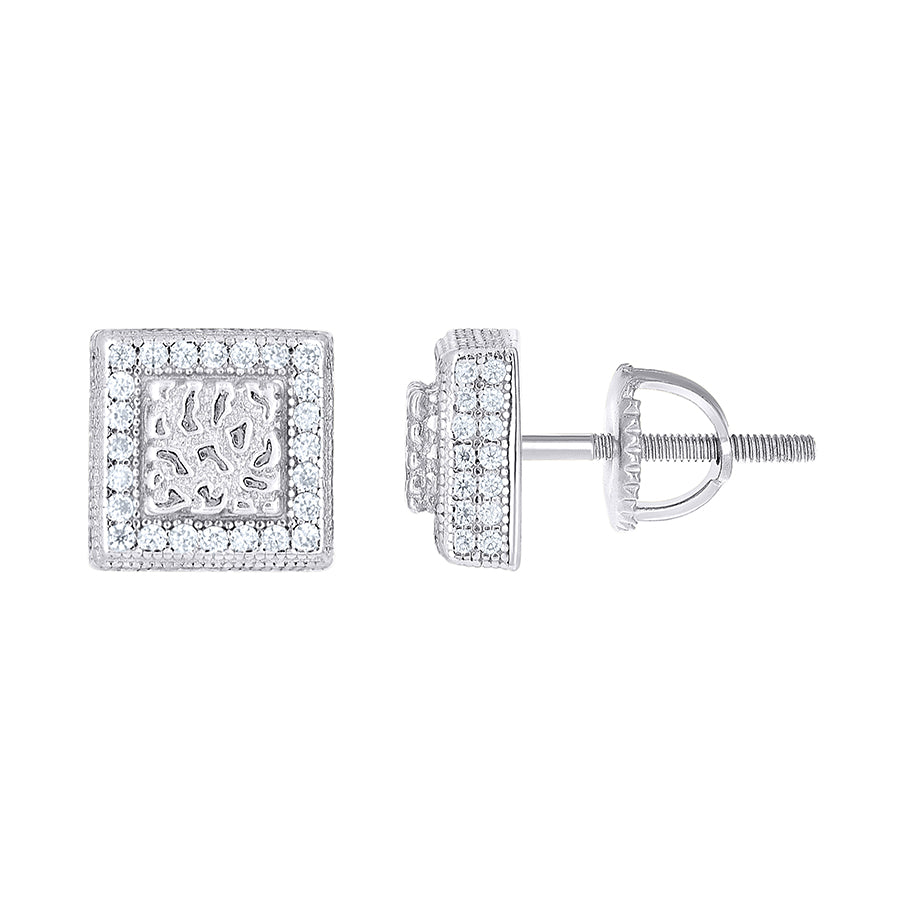 925 Sterling Silver Cz Earrings