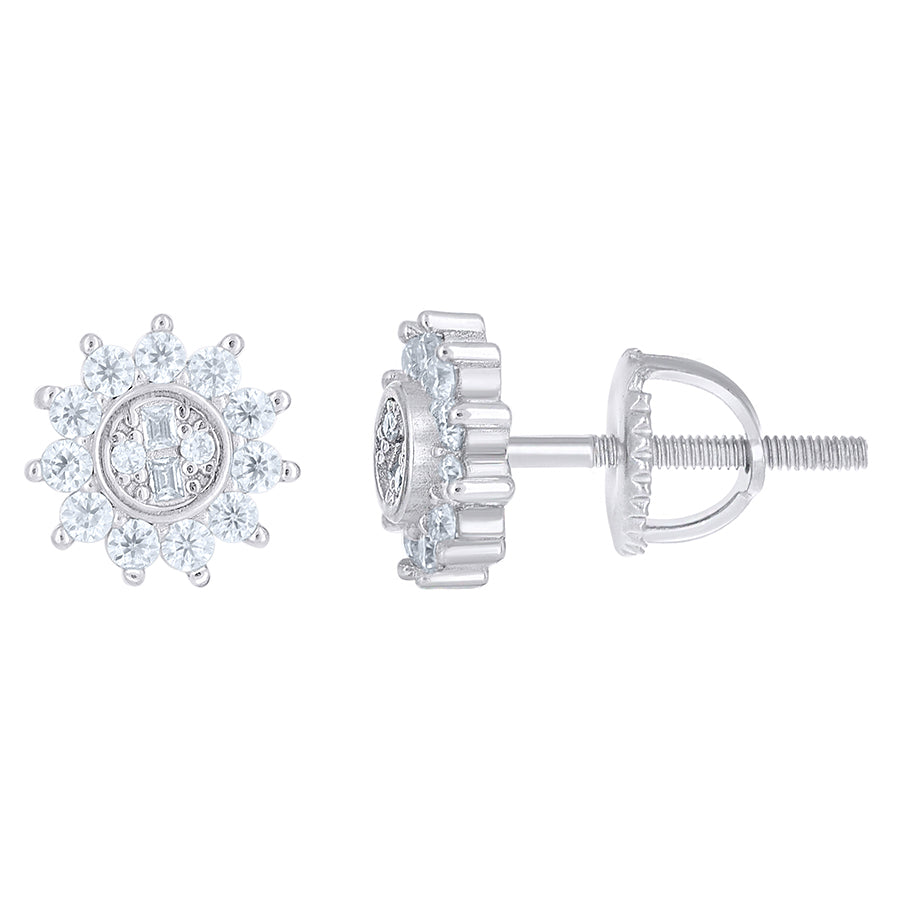 925 Sterling Silver Cz Earrings