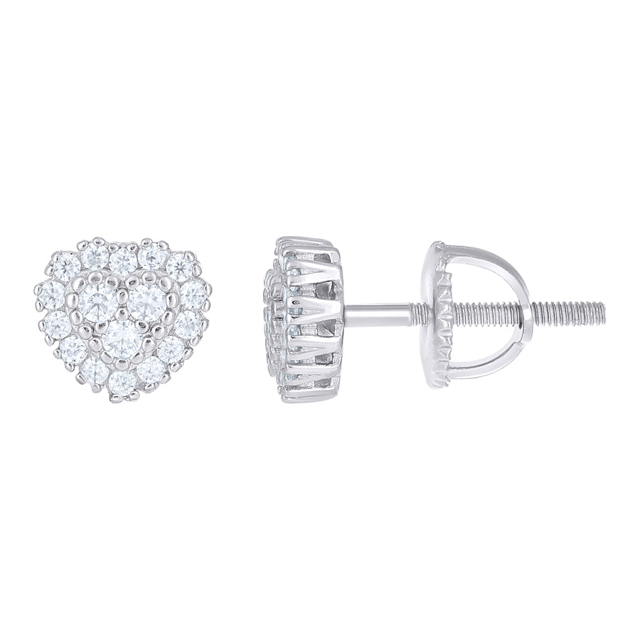 925 Sterling Silver Moissanite Stud Earrings
