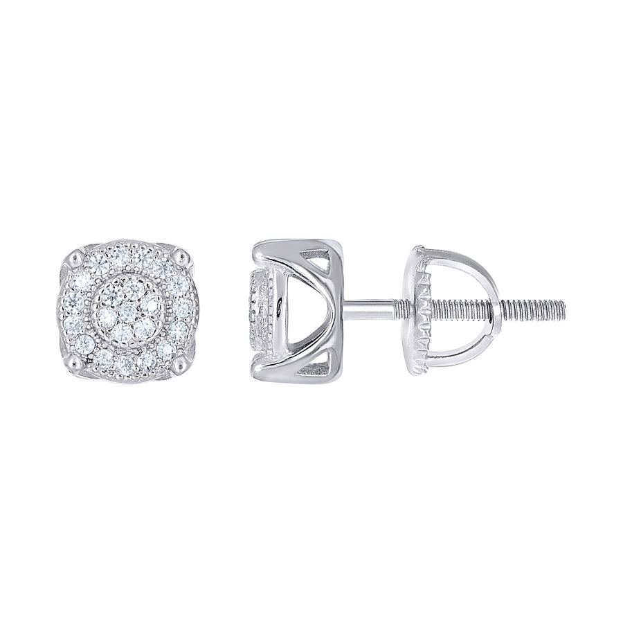 925 Sterling Silver Moissanite Stud Earrings