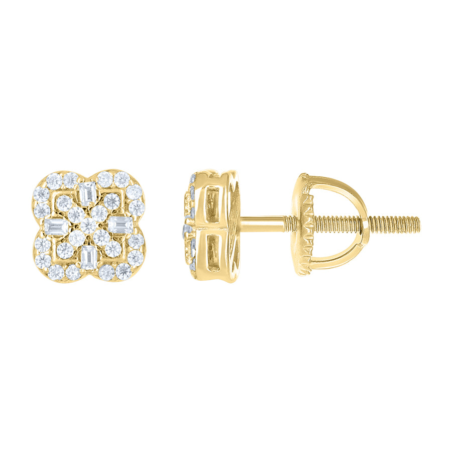 925 Sterling Silver Moissanite Stud Earrings