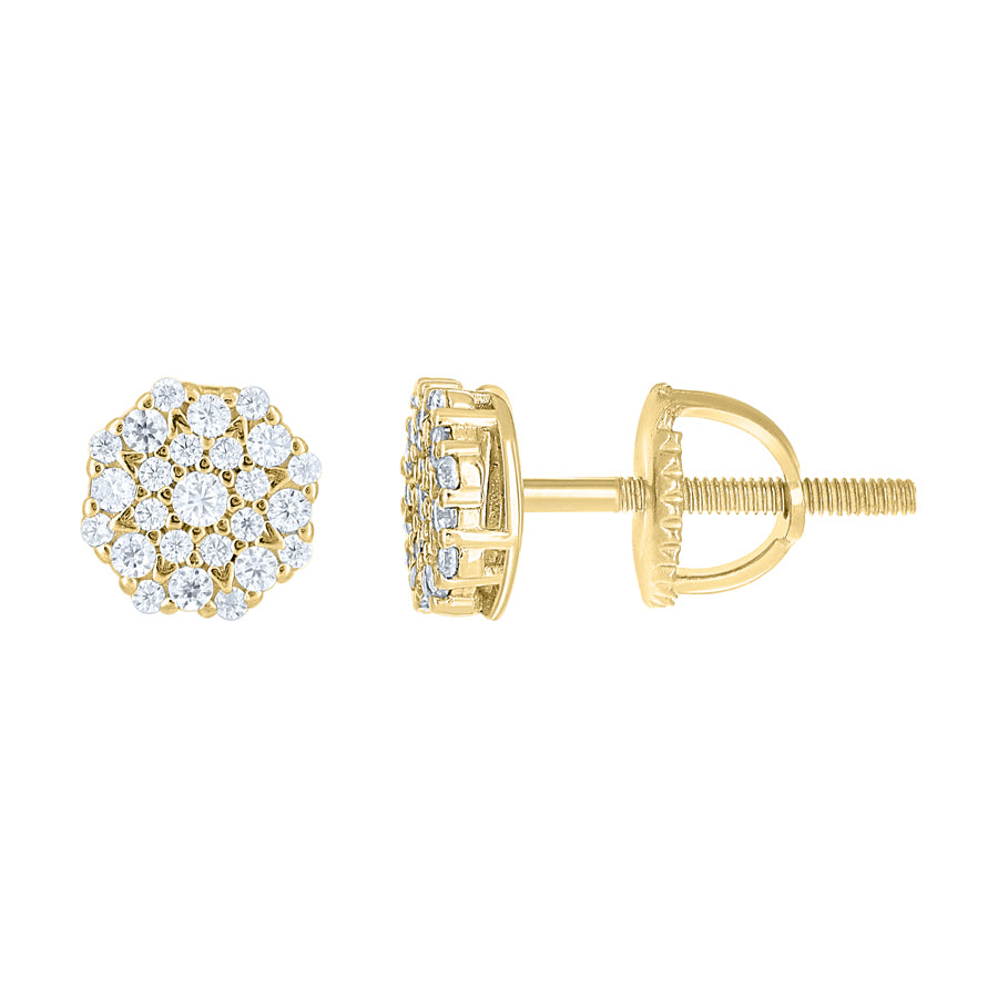 925 Sterling Silver Moissanite Stud Earrings
